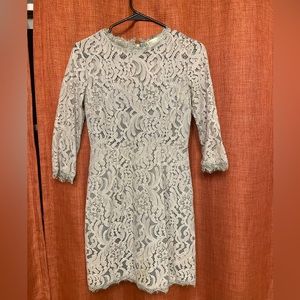 Grey Lace Cocktail Dress - The Dress Forum - Size small